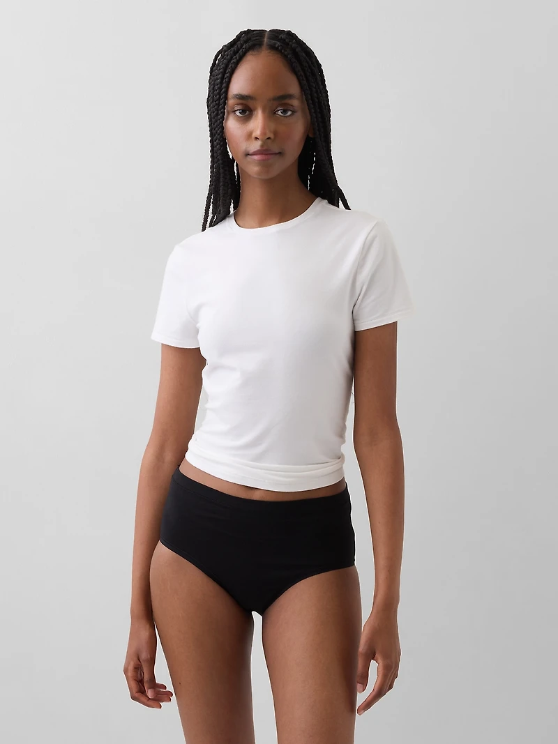 Organic Stretch Cotton High Rise Bikini