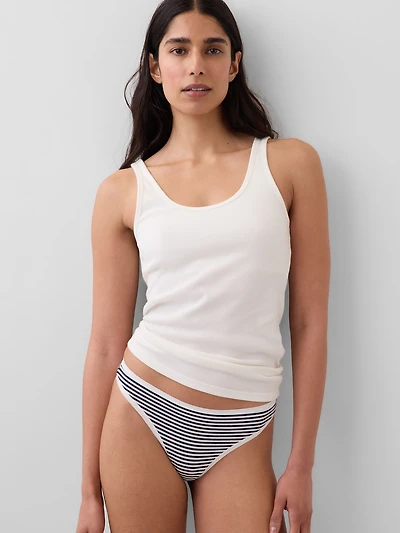 Organic Stretch Cotton Thong