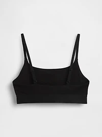 Organic Stretch Cotton Logo Bralette