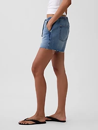 Low Slung Easy Denim Shorts