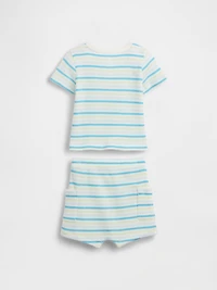 Baby Waffle Henley Outfit Set