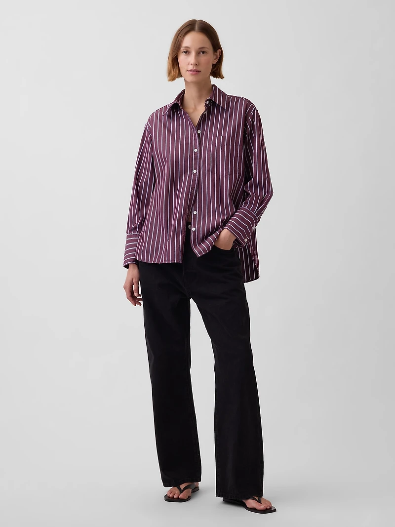 Organic Cotton Poplin Big Shirt
