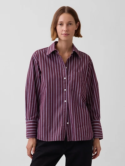 Organic Cotton Poplin Big Shirt