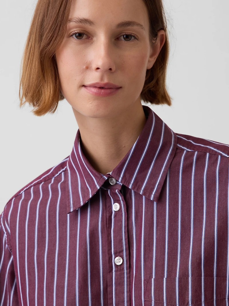 Organic Cotton Poplin Big Shirt