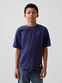 T-shirt décontracté à imprimé Super Mario pour Enfant