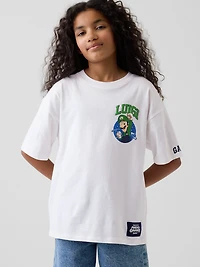 T-shirt décontracté à imprimé Super Mario pour Enfant
