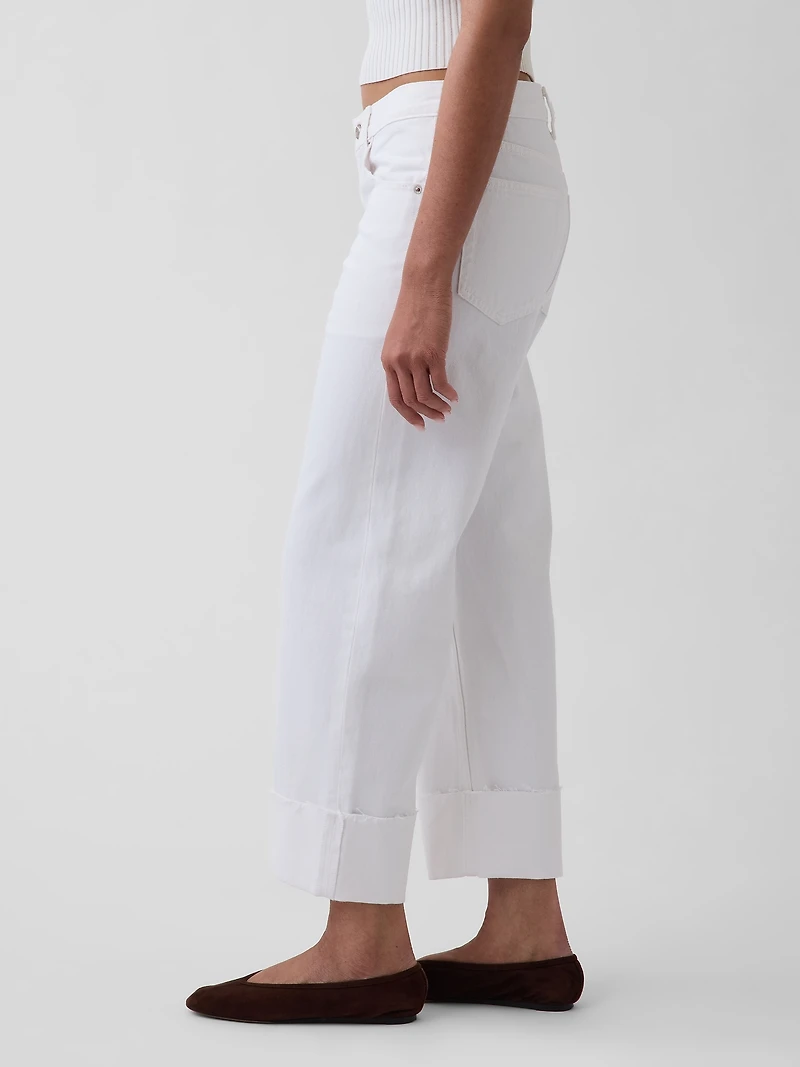 Low Slung Relaxed Crop Jeans