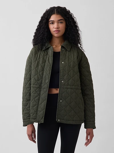 Quilted Cinched Field Jacket