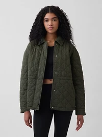 Quilted Cinched Field Jacket