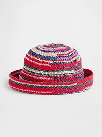 Knit Stripe Bucket Hat