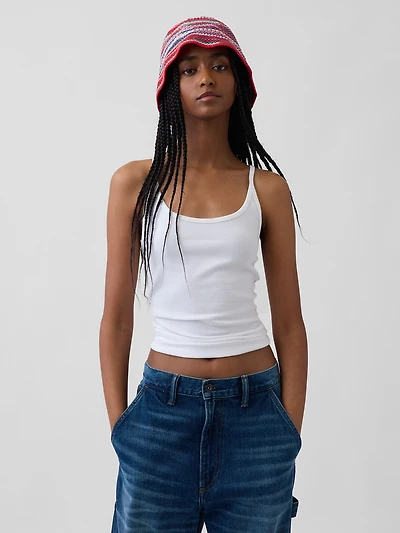 Knit Stripe Bucket Hat