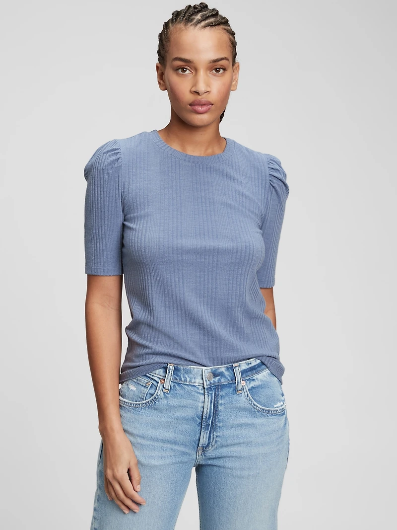 Puff-Sleeve T-Shirt