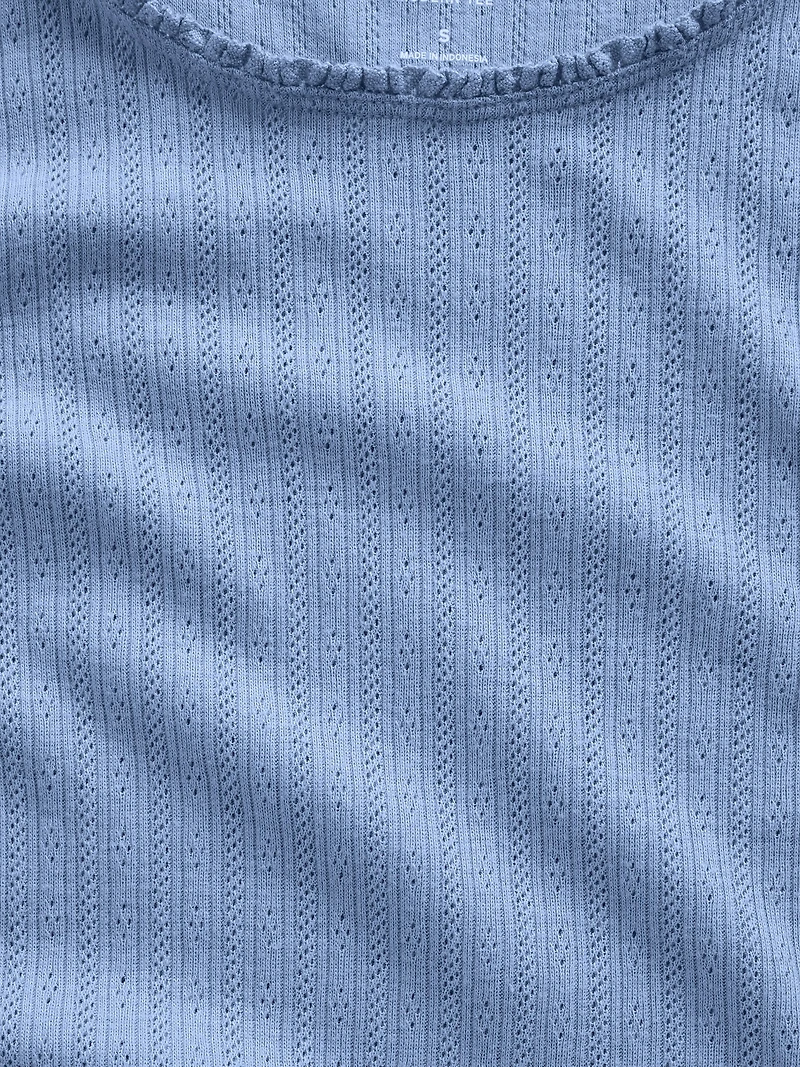 Pointelle Shell Tank Top