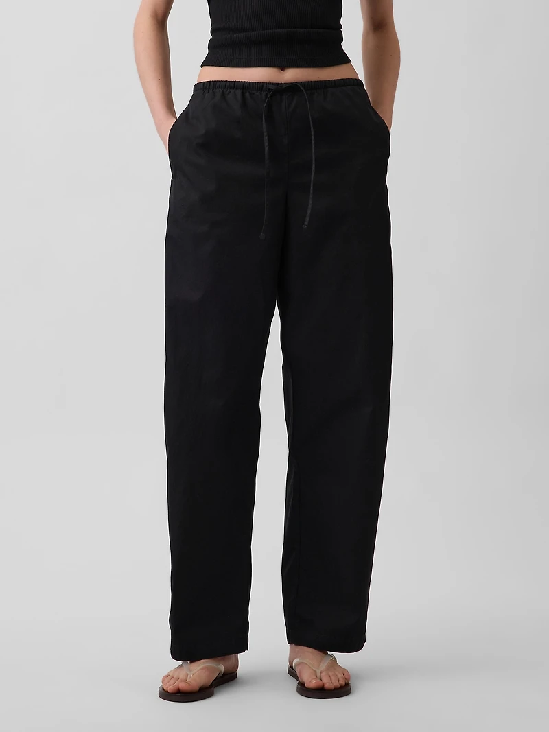 Twill Easy Barrel Pants
