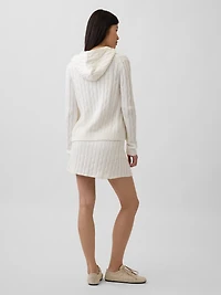 100% Cotton Cable-Knit Mini Skort