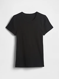 Pointelle Crew T-Shirt