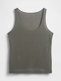 Linen-Blend Tank Top