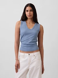 Variegated Rib Tank Top