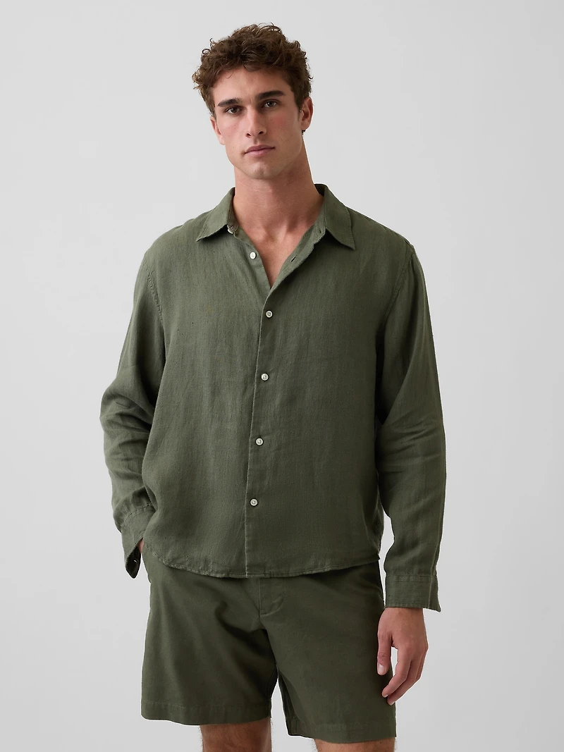 100% Linen Relaxed Shirt