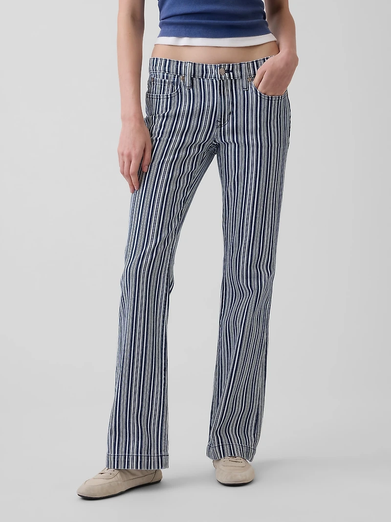 Low Rise Long & Lean Stripe Jeans