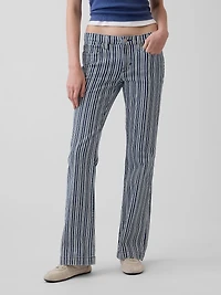 Low Rise Long & Lean Stripe Jeans