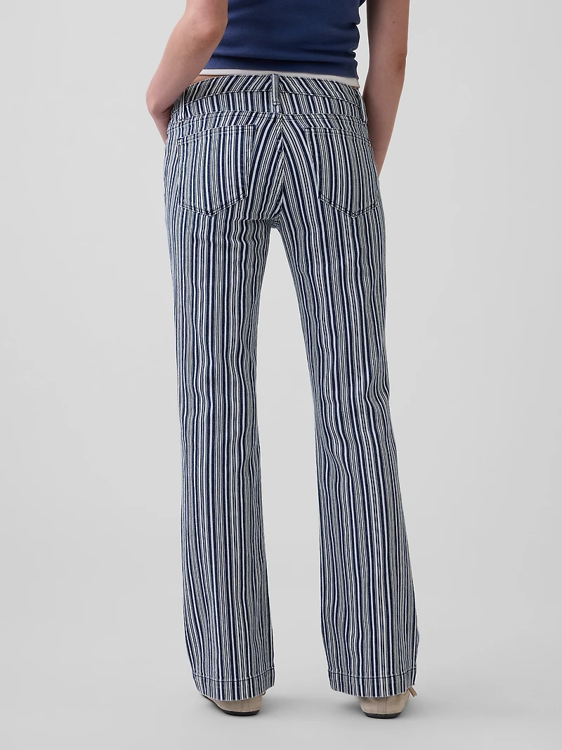Low Rise Long & Lean Stripe Jeans