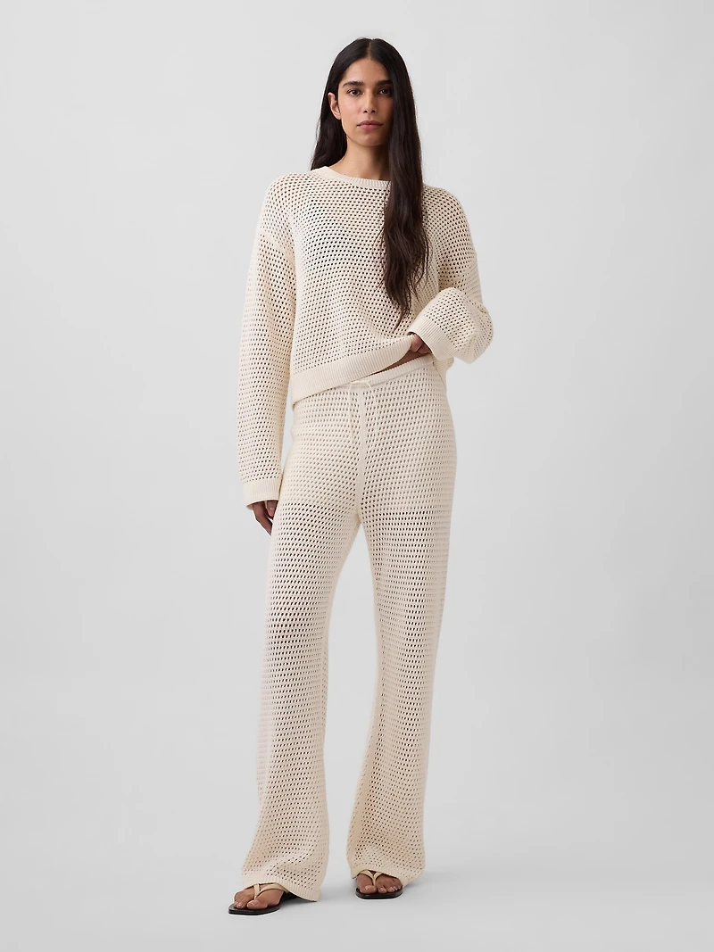 100% Cotton Crochet Sweater Pants
