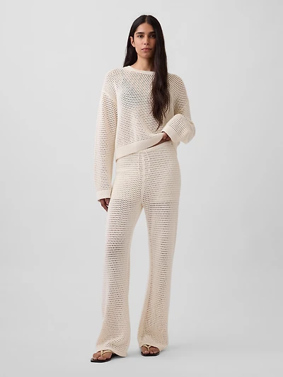 100% Cotton Crochet Sweater Pants