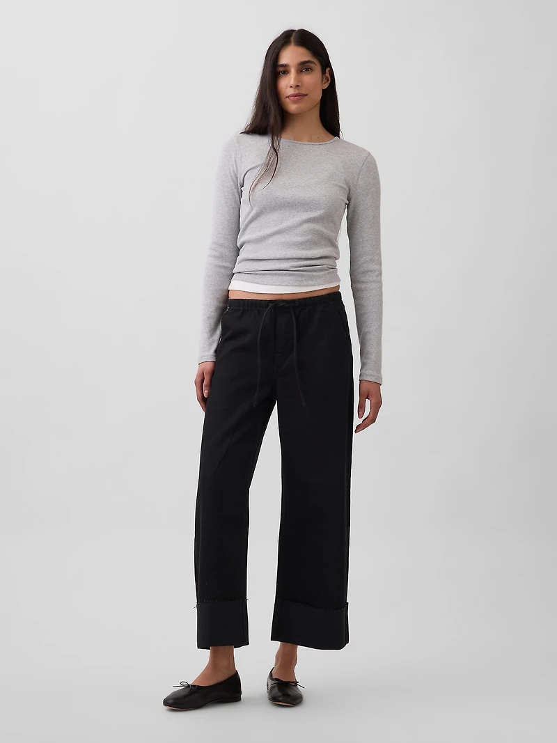 Low Rise UltraSoft Easy '90s Loose Crop Jeans