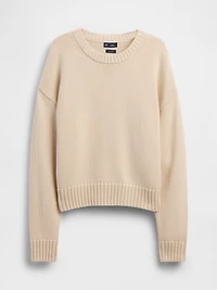 100% Cotton Oversized Crop Sweater
