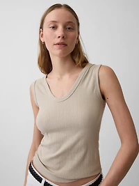Variegated Rib Tank Top