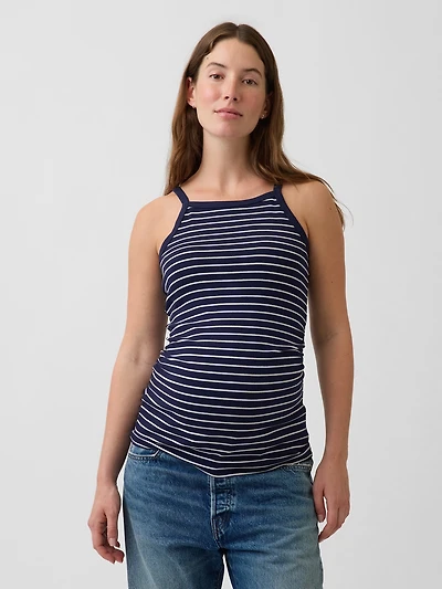 Maternity Modern Apron-Neck Tank Top