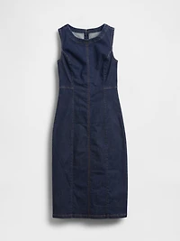 Denim Bodycon Midi Dress