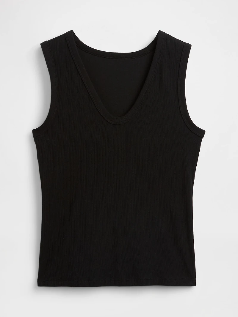 Variegated Rib Tank Top