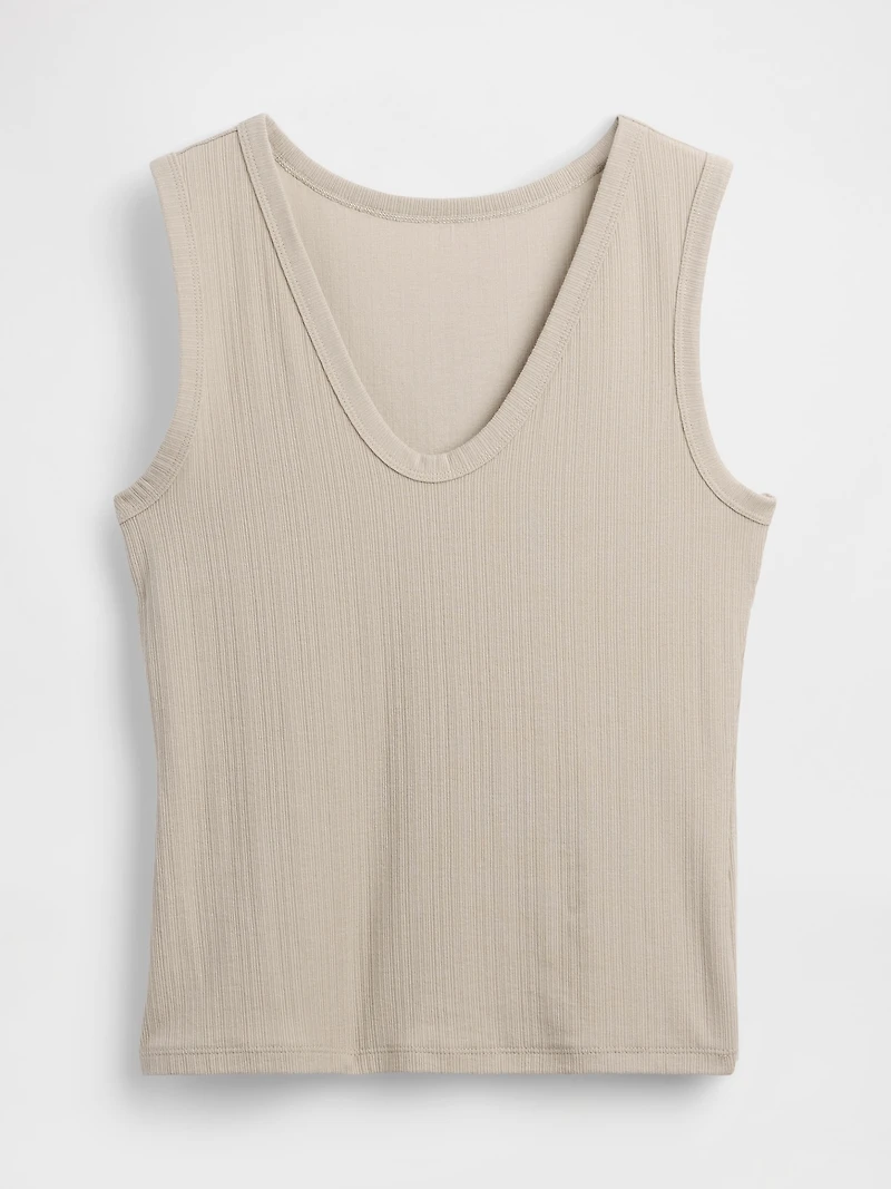 Variegated Rib Tank Top