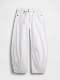 High Rise UltraSoft Belted Horseshoe Jeans