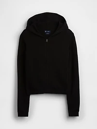 100% Cotton Relaxed Zip Sweater Hoodie