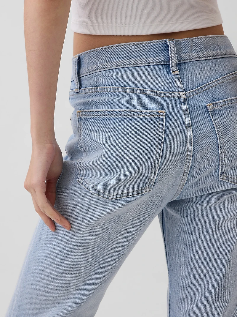 High Rise ’90s Slim Straight Crop Jeans