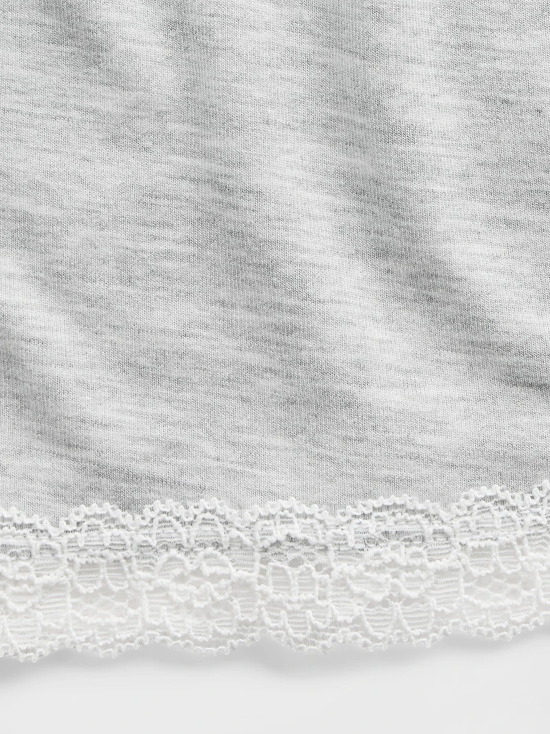 SoftMade Modal Lace-Trim PJ Shorts