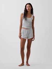SoftMade Modal Lace-Trim PJ Shorts