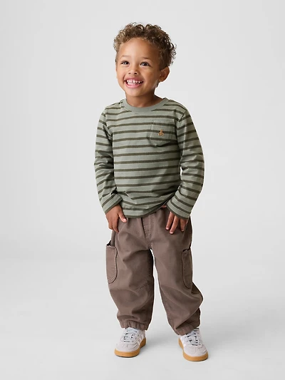 Jean coupe baril à poche en forme d’ourson taille extensible pour Bébé et Tout-petit