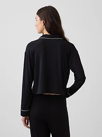 SoftMade Modal Crop PJ Top