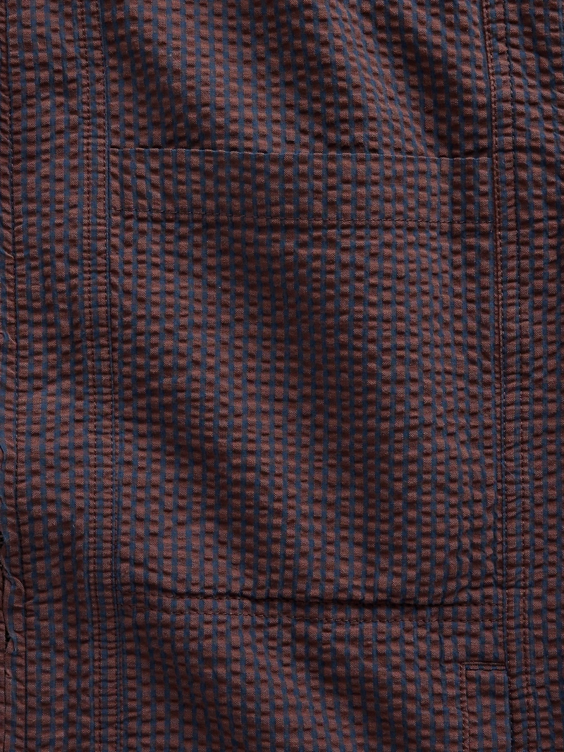 Seersucker Zip Shirt Jacket