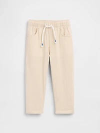 Pantalon coupe baril à taille extensible en gaze de coton pour Bébé et Tout-petit