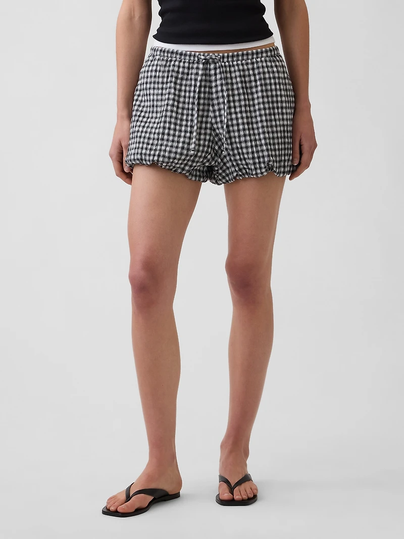 Gingham Easy Bubble Shorts