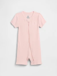 Une-pièce short court finement côtelé Premiers essentiels pour Bébé