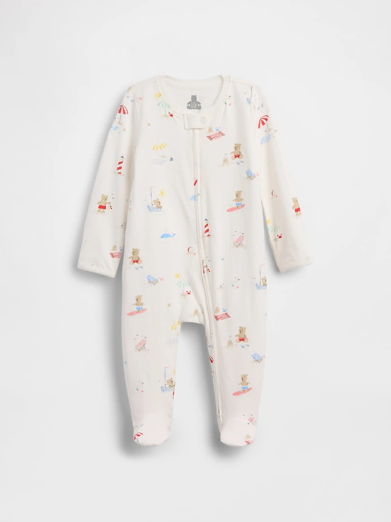 Une-pièce en coton biologique Premiers essentiels pour Bébé
