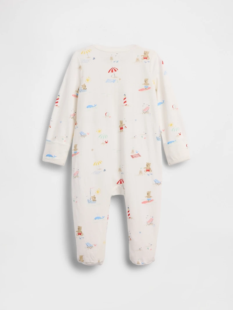 Une-pièce en coton biologique Premiers essentiels pour Bébé
