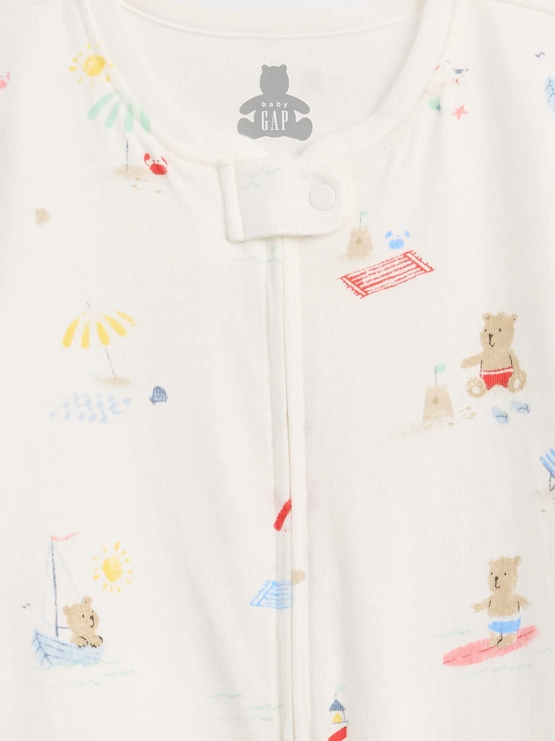 Une-pièce en coton biologique Premiers essentiels pour Bébé