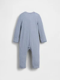 Une-pièce à pieds rayé et finement côtelé Premiers essentiels pour Bébé